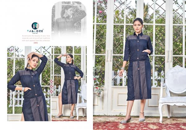 Fabroze Lakshya 1 Fancy Denim Kurti Collection